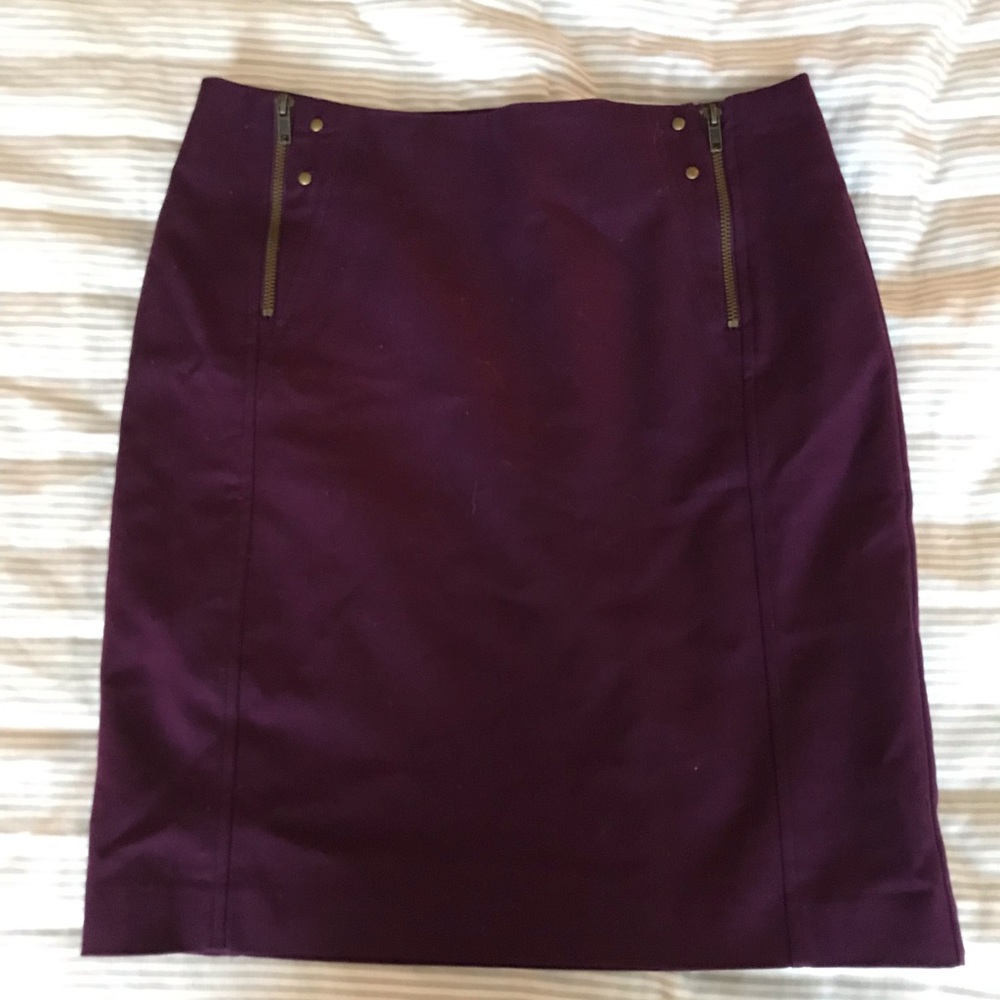 Worthington Dark Purple Pencil Skirt